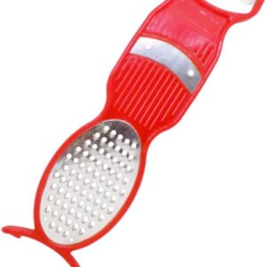 3 in 1 Multi-Purpose Vegetable Peeler/Slicer/Grater – Stainless Steel Tool for Kitchen – Ideal for Carrots, Cheese, Ginger, Potato, Garlic – Easy Peeling, Slicing and Grating Multicolour