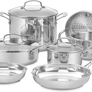 Cuisinart 77-11G Stainless Steel 11-Piece Set Chef’s-Classic-Stainless-Cookware-Collection